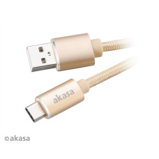 AKASA - USB 2.0 typ C na typ A kabel - 1 m