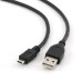Kabel USB A-B micro, 1m, 2.0, černý, high quality