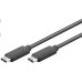 PremiumCord USB-C/male - USB-C/male, černý, 0,5m