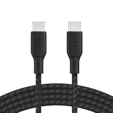 Belkin USB-C na USB-C kabel 100W, 2m, černý - odolný