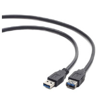 Kabel GEMBIRD USB A-A 3m 3.0 prodlužovací, černý