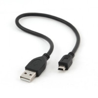 Kabel GEMBIRD USB A-MINI 5PM 2.0 29,5 cm HQ, zlacené kontakty