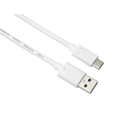 PremiumCord kabel USB-C - USB 3.0 A (USB 3.2 generation 2, 3A, 10Gbit/s)  2m bílá