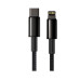 Baseus CATLWJ-01 Tungsten Gold Fast Charge Kabel USB-C to Lightning 20W 1m Black