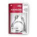 AXAGON BUMM-AM20AB, HQ kabel Micro USB <-> USB-A, 2m, USB 2.0, 2.4A, ALU, oplet, černý