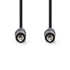 Nedis CAGB22000BK10 - Stereofonní Audio Kabel | 3,5mm Zástrčka - 3,5mm Zástrčka | 1 m | Černá barva