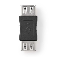 Nedis CCGB60900BK - USB 2.0 Adaptér | A Zásuvka - A Zásuvka | Černá barva