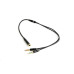 Kabel CABLEXPERT rozdvojka jack 3,5mm (4 pólový) na 2x3,5mm F/M, 20cm, černý