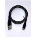 Crono kabel USB 2.0/  USB A samec - microUSB samec, 1,0m, černý premium