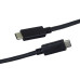 PremiumCord USB-C kabel ( USB 3.2 generation 2x2, 5A, 100W, 20Gbit/s ) černý, 1m