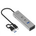 i-tec Universal Charging Metal HUB 2x USB-C + 2x USB-A Port, PD 85W