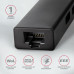 AXAGON HMC-GL3A, USB 3.2 Gen 1 hub, porty 3x USB-A + Gigabit Ethernet, kovový, kabel USB-C 20cm