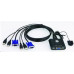 Aten 2-port KVM USB mini, 1m kabely, DO