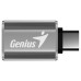 Genius ACC-C2A, Redukce, USB 3.0, USB typ C na USB typ A, kovově šedá