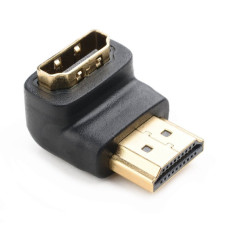 NEDIS adaptér HDMI úhlový 90°/ HDMI konektor - HDMI zásuvka/ černá