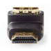 NEDIS adaptér HDMI úhlový 90°/ HDMI konektor - HDMI zásuvka/ černá
