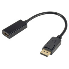 XtendLan Adaptér DisplayPort (M) na HDMI (F), 15cm, černý