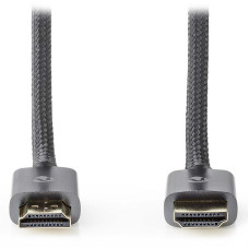 NEDIS PROFIGOLD High Speed HDMI kabel s Ethernetem/ konektor HDMI - konektor HDMI/ 4K/ bavlna/ šedý/ BOX/ 2m