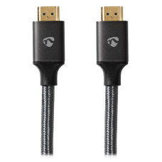 NEDIS PROFIGOLD Ultra High Speed HDMI kabel/ konektor HDMI - konektor HDMI/ 8K/ bavlna/ antracit/ BOX/ 2m