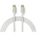 NEDIS PROFIGOLD Displayport kabel/ DisplayPort zástrčka - DisplayPort zástrčka/ bavlna/ stříbrný/ BOX/ 2m