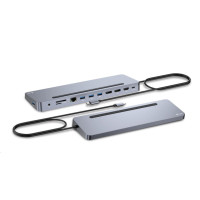 i-tec dokovací stanice USB-C Metal Ergonomic 4K/ 3x Display/ Power Delivery 100W + univerzální nabíječka 100W