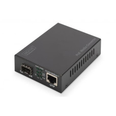 DIGITUS Professional Gigabit PoE media converter, RJ45 / SFP, PSE