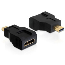 Delock adaptér HDMI mini C samice >  HDMI micro D samec