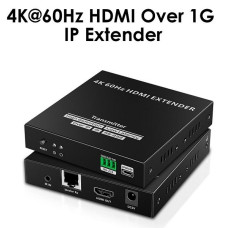 PremiumCord 4K@60Hz HDMI nekompresovaný extender na 120m přes LAN, over IP