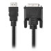 NEDIS kabel HDMI - DVI/ konektor HDMI - 24+1pinová zástrčka DVI-D/ černý/ bulk/ 3m