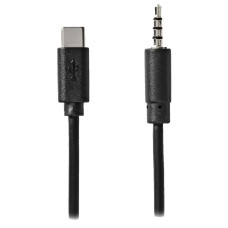 NEDIS USB-C adaptér/ USB-C zástrčka - 3,5 mm jack zástrčka/ černý/ bulk/ 1m