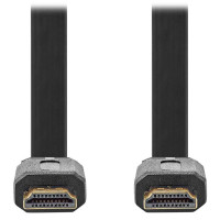 NEDIS High Speed HDMI 2.0 kabel s ethernetem/ 4K@30Hz/ zlacené konektory HDMI-HDMI/ plochý/ černý/ bulk/ 2m