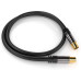 PremiumCord TV antenní HQ propojovací kabel M/F 75Ohm (135dB) 4x stíněný 3m