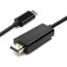 PremiumCord USB-C na HDMI kabel 2m rozlišení 4K*2K@60Hz FULL HD 1080p