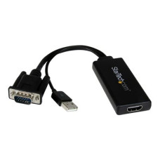 STARTECH VGA to HDMI Adapter w/USB Power+Audio, STARTECH VGA to HDMI Adapter w/USB Power+Audio