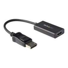 StarTech.com DisplayPort to HDMI Adapter, 4K 60Hz HDR10 Active DisplayPort 1.4 to HDMI 2.0b Video Converter, 4K DP to HDMI Adapter Dongle for Monitor/Display/TV, Latching DP Connector