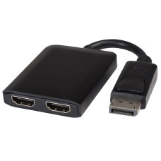 PremiumCord  adaptér DisplayPort  -  2x HDMI, rozšíření + zrcadlení obrazu, 4K*2K@30Hz