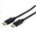 Kabel C-TECH DisplayPort 1.2, 4K@60Hz, M/M, 1m