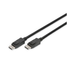 DIGITUS Připojovací kabel DisplayPort, DP M / M, 3,0 m, Ultra HD 8K, verze 1.3 / 1.4, bl