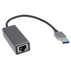 PremiumCord adaptér USB3.0 -> LAN RJ45 ETHERNET 10/100/1000 MBIT Aluminium