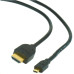 Kabel HDMI-HDMI micro 1,8m, 1.3, M/M stíněný,zl.,č