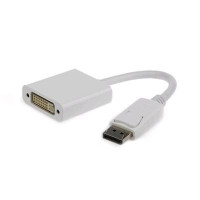 Kabel GEMBIRD red. Displayport na DVI, M/F, bílá