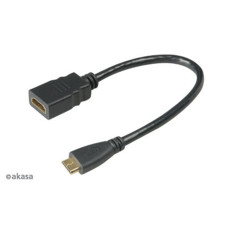 AKASA - HDMI na mini HDMI adaptér - 25 cm