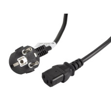 LANBERG CEE 7/7 na IEC 320 C13 POWER CORD 3M VDE černý