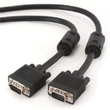 Gembird kabel přípojný k monitoru 15M/15M VGA 15m stíněný extra, ferrity BLACK