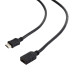 Kabel CABLEXPERT HDMI-HDMI 3m, 1.4, M/F stíněný, zlacené kontakty, prodlužovací, černý