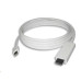 PremiumCord kabel miniDP - HDMI M/M 1m, bílá