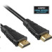 PremiumCord HDMI High Speed + Ethernet kabel, zlacené konektory, 1,5m