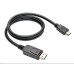 Kabel C-TECH DisplayPort/HDMI, 2m, černý
