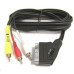 PremiumCord SCART - 3xCINCH 1.5m in/out přepínač