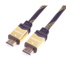 PremiumCord designový HDMI 2.0 kabel, zlacené konektory, 3m